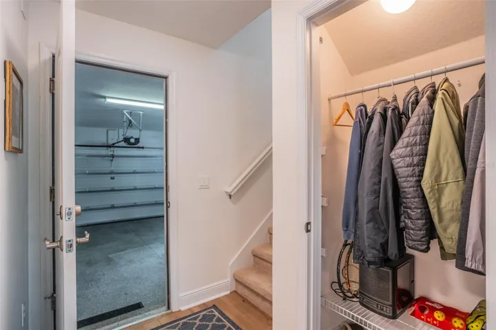 Garage Entry with Extra Storage