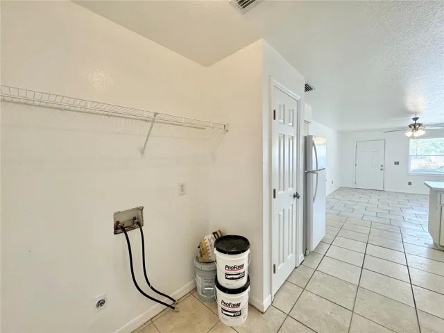 Washer/dryer hookup off kitchen