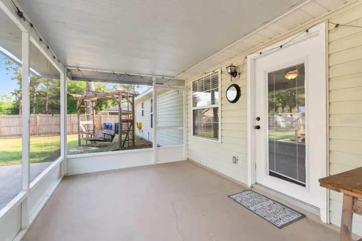 Back covered patio