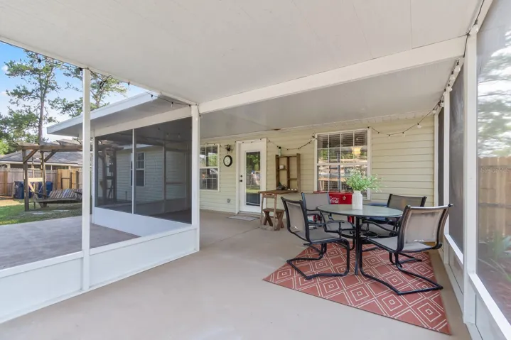 Back covered patio