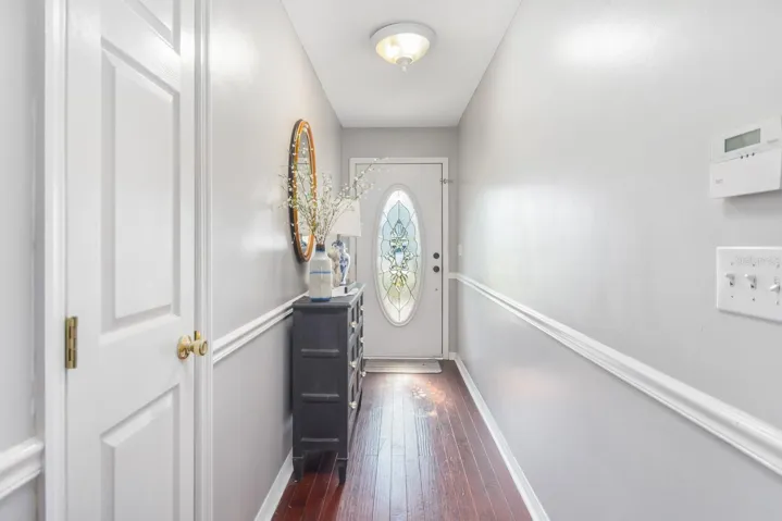 Entrance way-facing front door