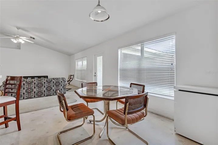 Sunny dinette area.