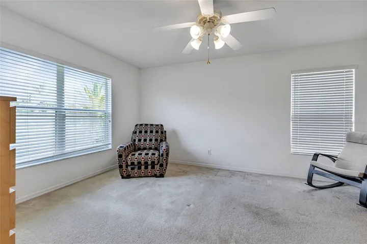 Master bedroom with plenty of natural light.