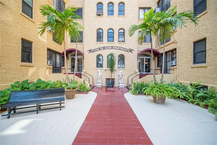 Beach Drive is 1½ blocks from the front entrance.