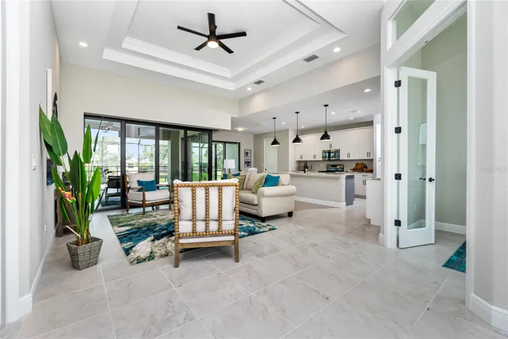 Beautiful detail of Coffered ceiling