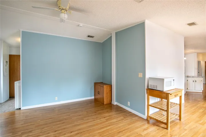 Family Room with laundry room to the left.