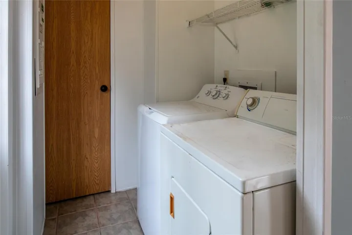 Indoor Laundry area.