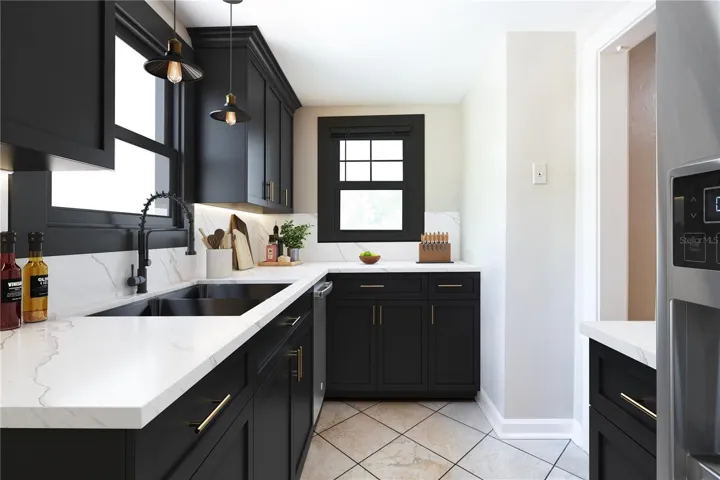 Virtual rendering of cosmetic update- kitchen