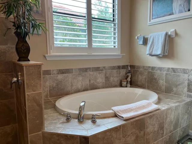 Primary bath soaking tub.