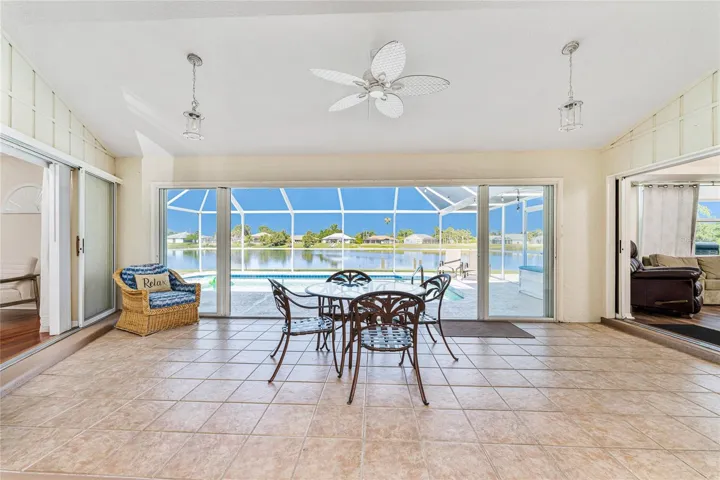 Florida Room Has A Beautiful View Of The Lake!