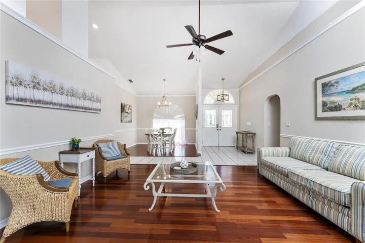 View From Living To Dining Area And Front Entry.