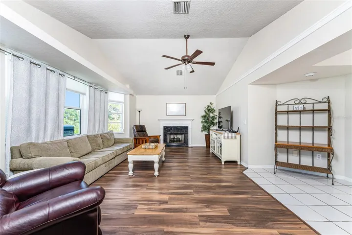 Family Room is Conveniently Located Off The Kitchen.