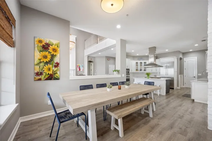 Secondary dining space or breakfast nook