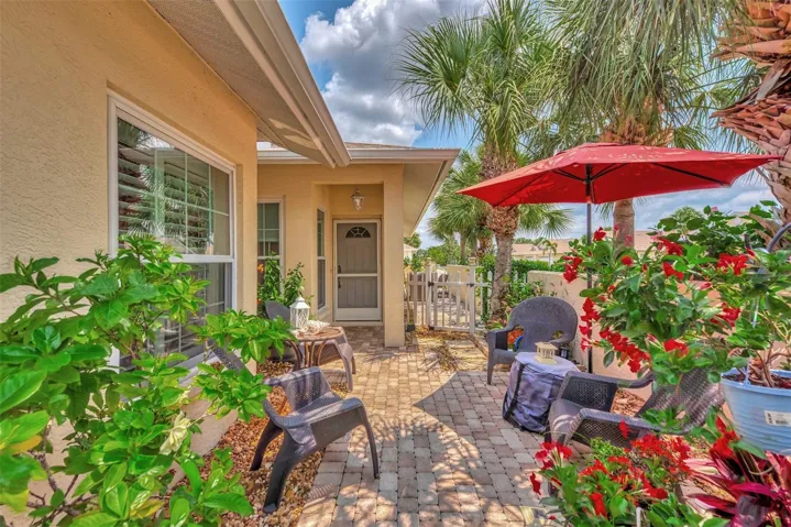Front Entrance to Villa Through Private Garden/Patio
