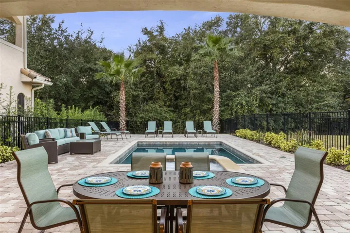 Lower level patio view