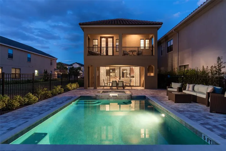 Rear evening view