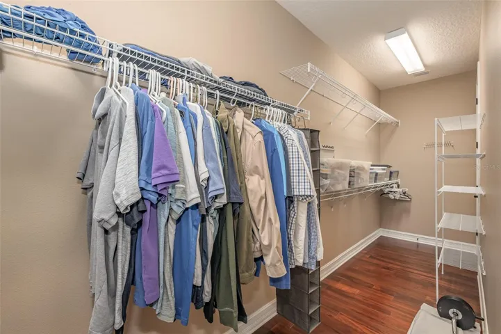 Owner's walk-in closet