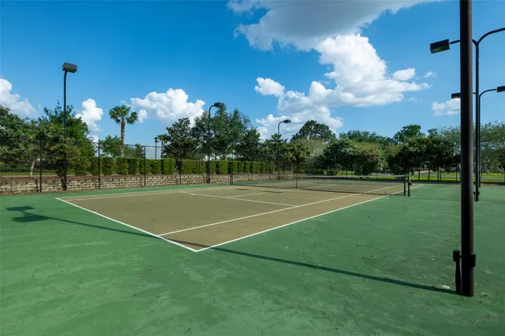 LIGHTED TENNIS COURTS
