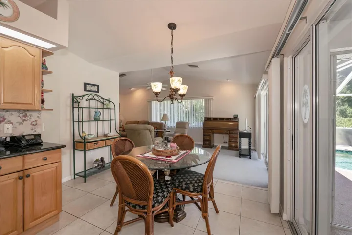 informal dining area