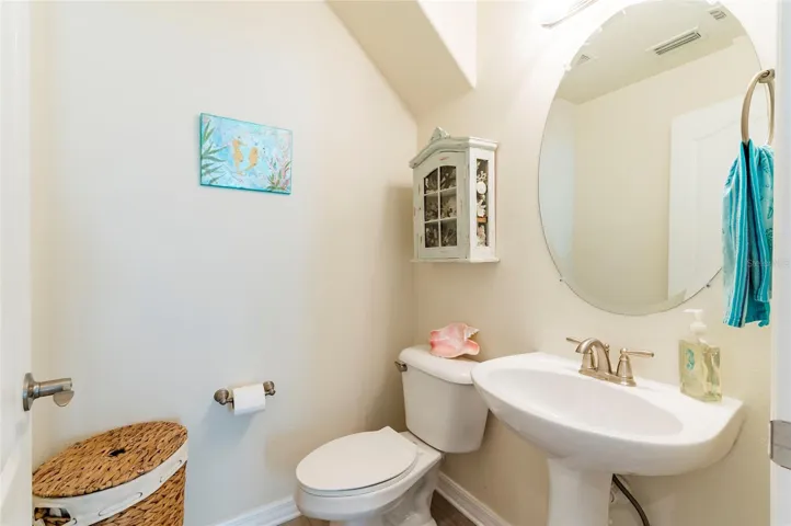First floor half bath