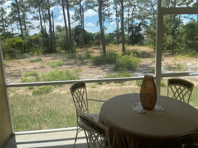 Screened patio