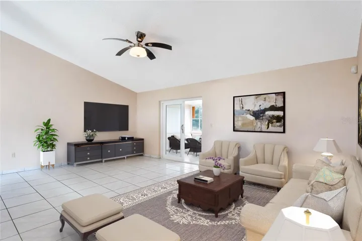 LIVING AREA. Virtually Staged.