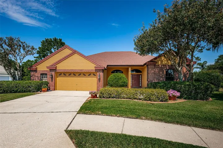 2.5 car garage - lush landscaping