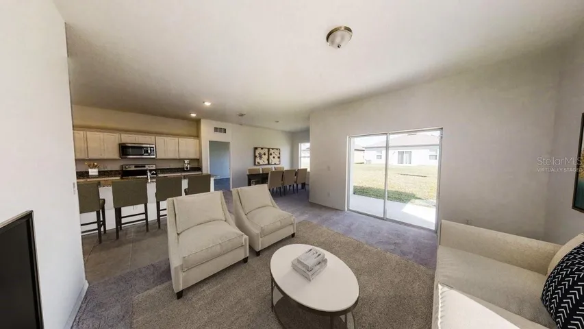 Virtually Staged Living Room