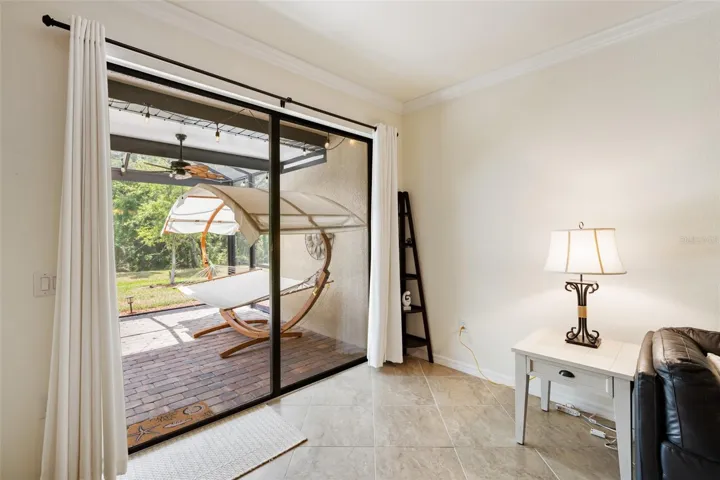 Back sliding door