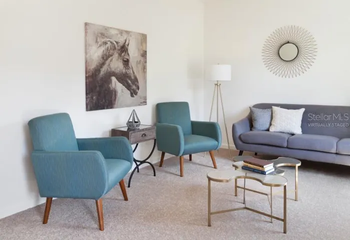 Virtually Staged Living Room