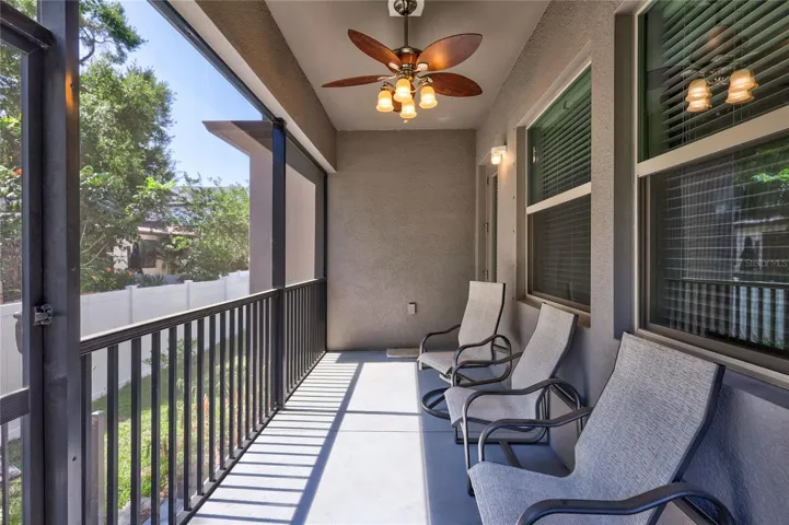 Enclosed back patio