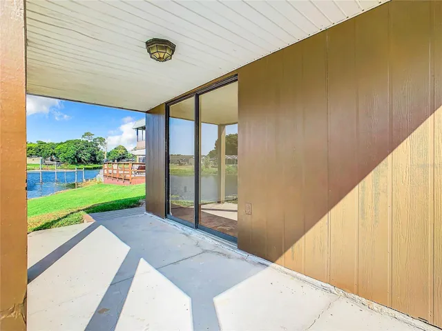 Downstairs covered porch