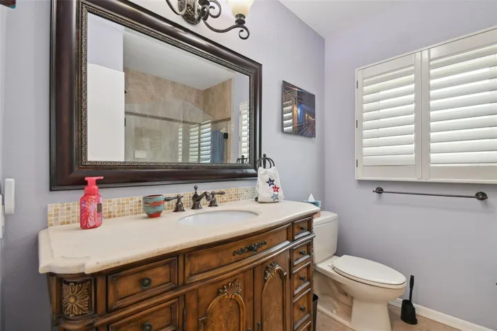 Hall bathroom area