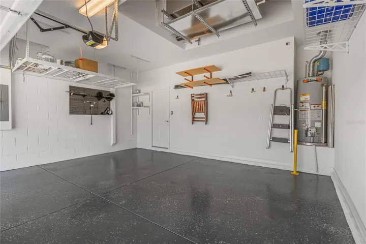 EPOXY FLOOR & ADDED OVERHEAD STORAGE