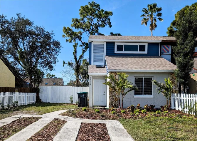 Front of Townhome with two parking spaces