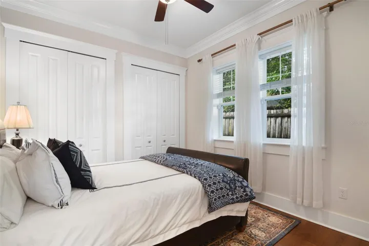 Bedroom three with large double closet