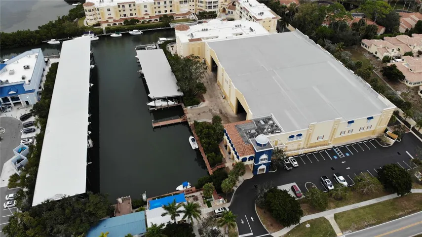 Overhead view of facility