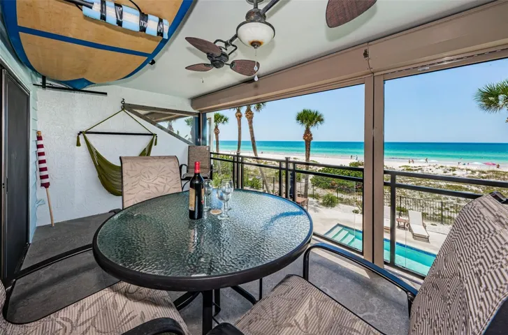 ... South End of Balcony.. You can see Tarpon Jumping 10 Feet out of the Water  in the Morning.