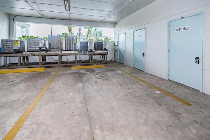 .. Two Assigned Parking Spots.. One in Garage Under Building - One Outside - Both Marked # 130. Plus Private Storage Room by Inside Spot #130.