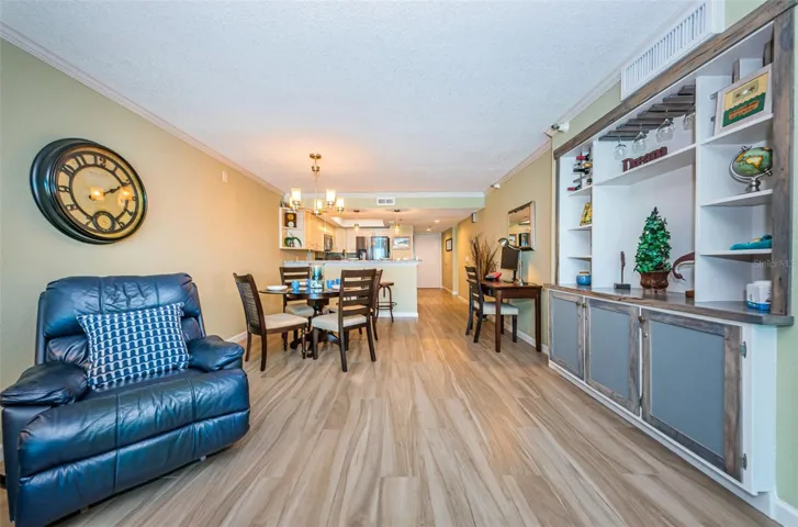 .. Looking in From Living Room  Towards Dining Area & Kitchen. All New Kitchen - Appliances -Flooring - Wall Finish - Lighting etc..