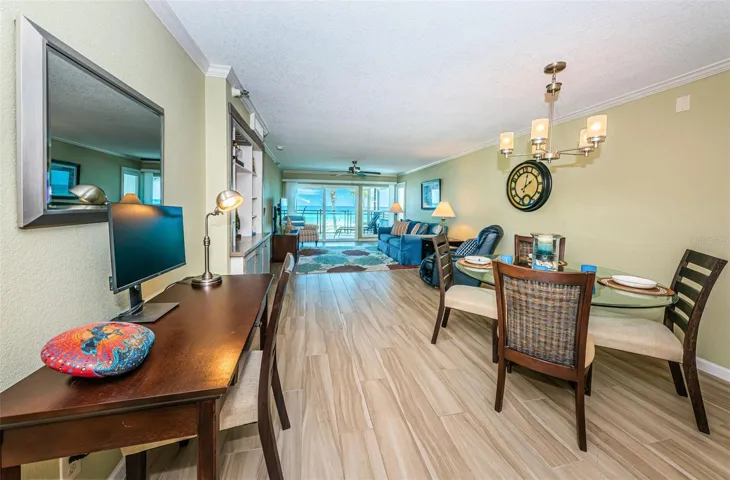 .. Photo Looking Out from Great Room Towards 26' x 10' Balcony.