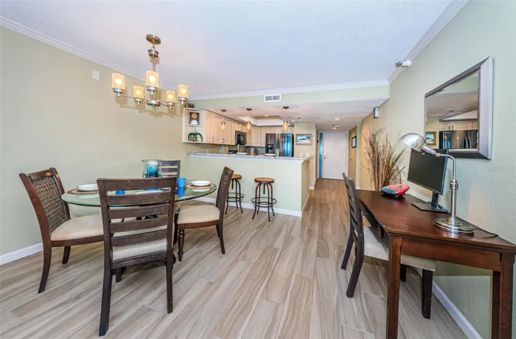 .. Shot #2 of Dining Room Area... Computer Kiosk on Right Wall..