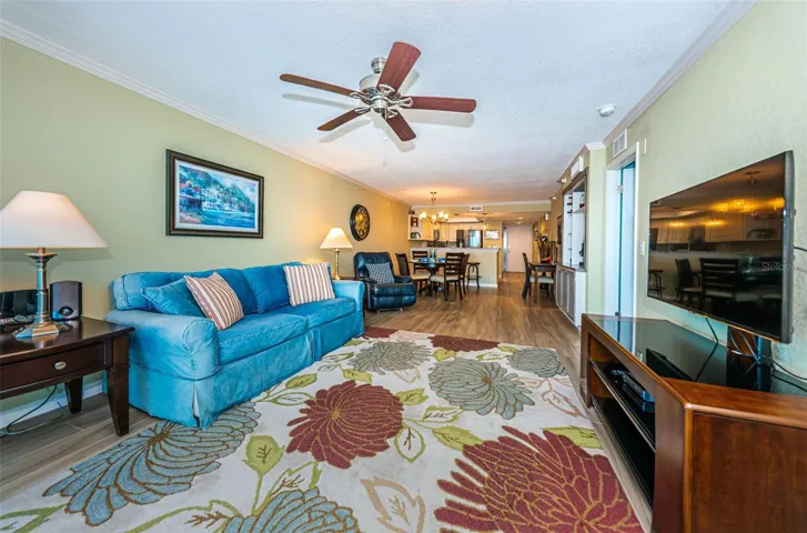 ... Complete Remodel .. 3/2 with 1300 Sq Feet.. Looking In From  Gulf Front Balcony.. Units Run East / West with the Front Door being on the East Side of the Complex and the Balconies Being on the West or Gulf Side..