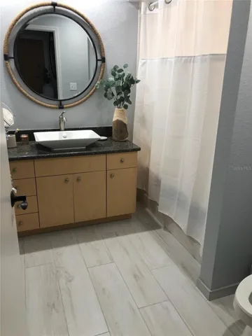 Master bathroom, nice floors and sink !