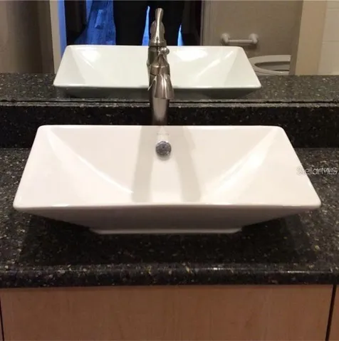Detail view of bathroom sink