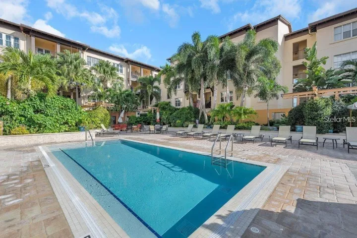 Part of the pool area, but there is more : spa, barbecue, sitting area to name only some...