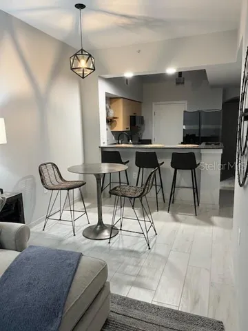 From part living to dining with open kitchen l