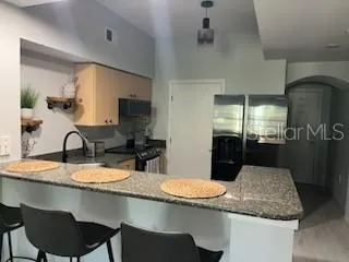 View from kitchen to living room!