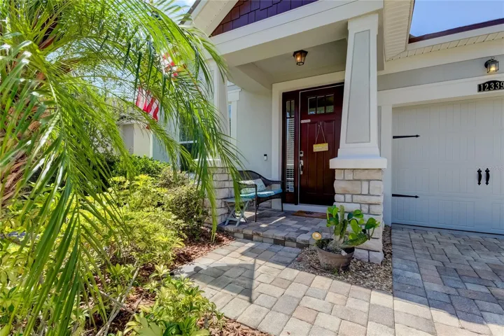 Entryway to home and front porch