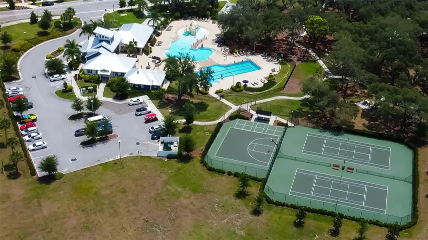 Aerial of community amenities